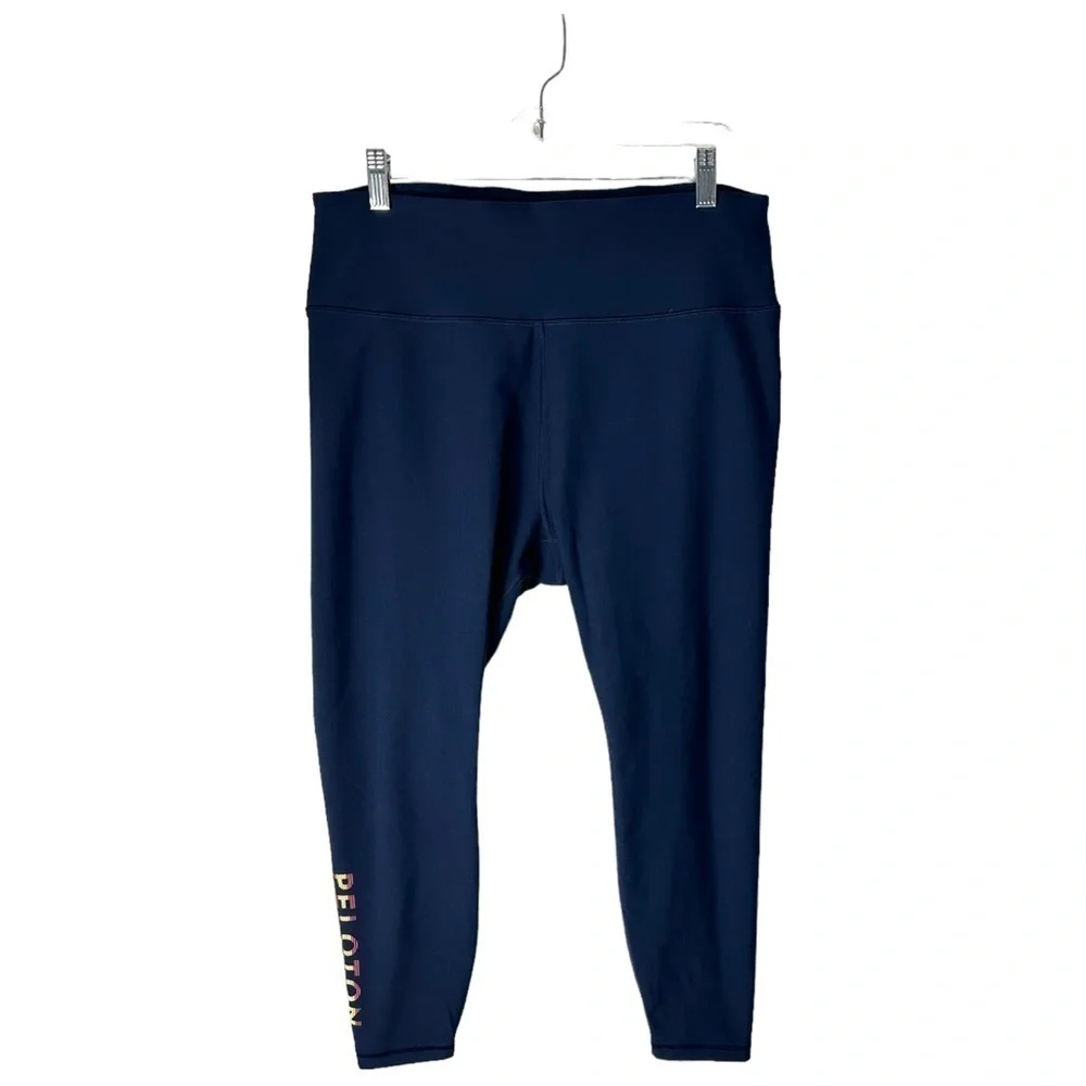 Peloton Navy Blue Cadent High Rise Crop 7/8 Leggings SZ 2X
